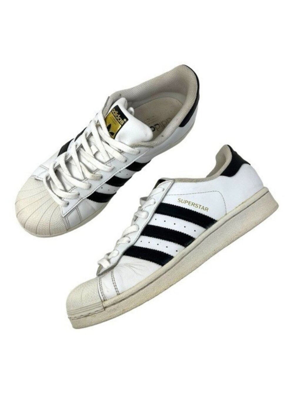 Adidas Superstar White & Black Women's Sneakers Size 9